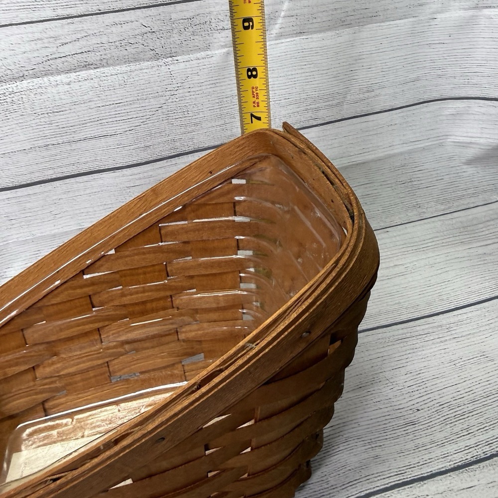 Longaberger 1994 Small Vegetable Basket - Basket and Protector - Picture 10 of 12